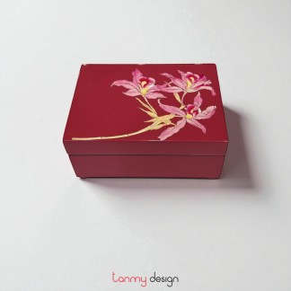Rectangle lacquer visit card box 7*10cm ( different designs )